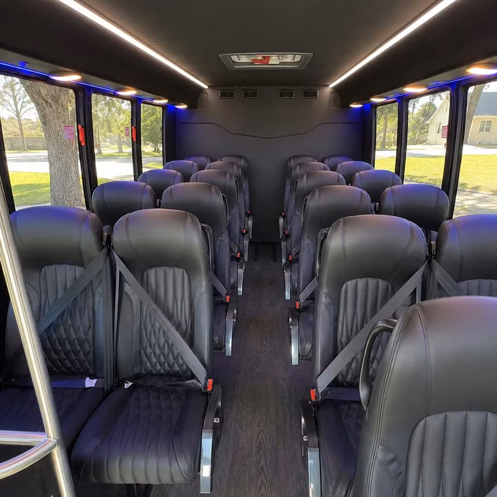 25 passenger minibus inside