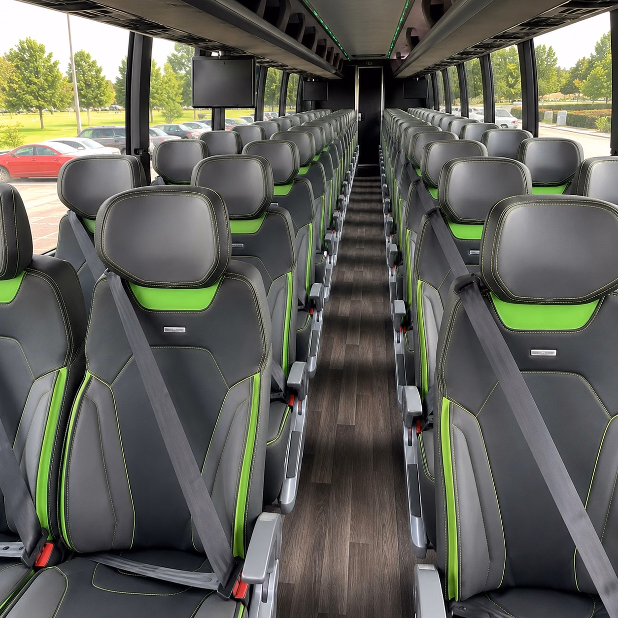 north port charter bus interior