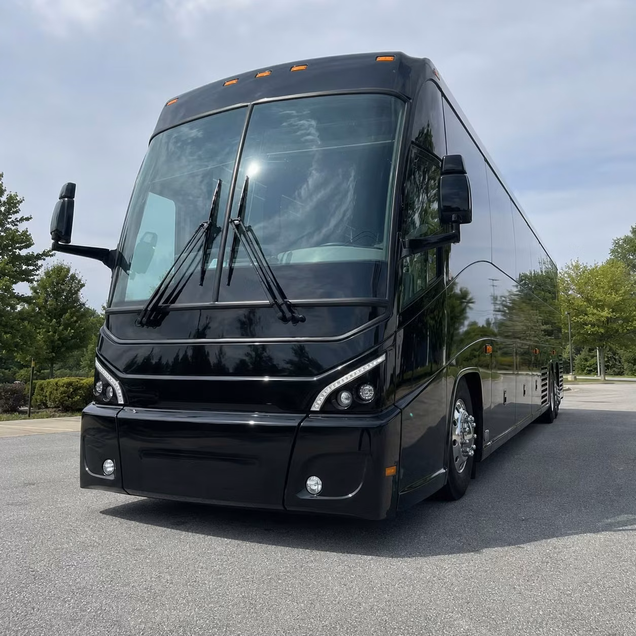north port charter bus rental exterior