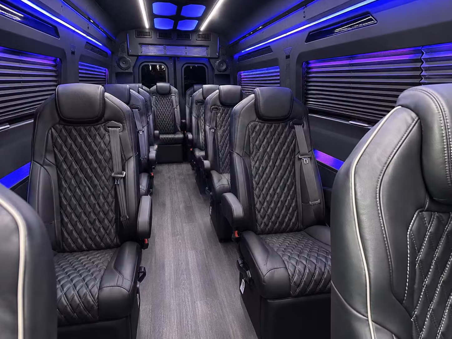 sprinter van with driver inside